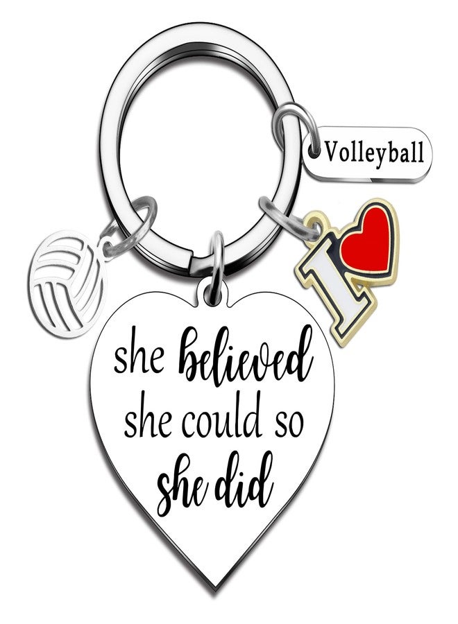 Aisity Volleyball Gifts for Teen Girls Women Volleyball Stuff Keychain Accessories for Backpack Inspirational Gifts for Team Volleyballs Players Volleyballs Stuff for Teen Girls - Image 1